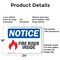 Signmission Fire Riser Inside OSHA Notice Sign, Aluminum, 24in W x 18in L, 2PK OS-2PACK-NS-A-1824-L-12649 - alternate 3
